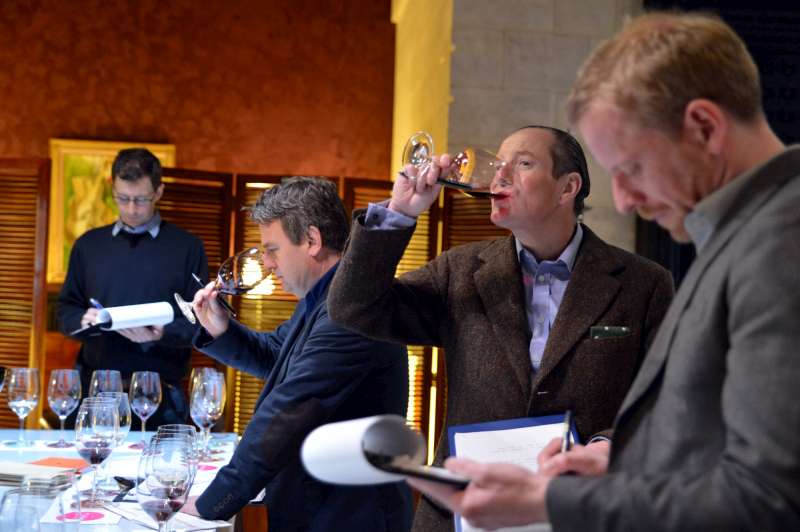 Ol, Stephen, Tom and Henry at Cos d'Estournel